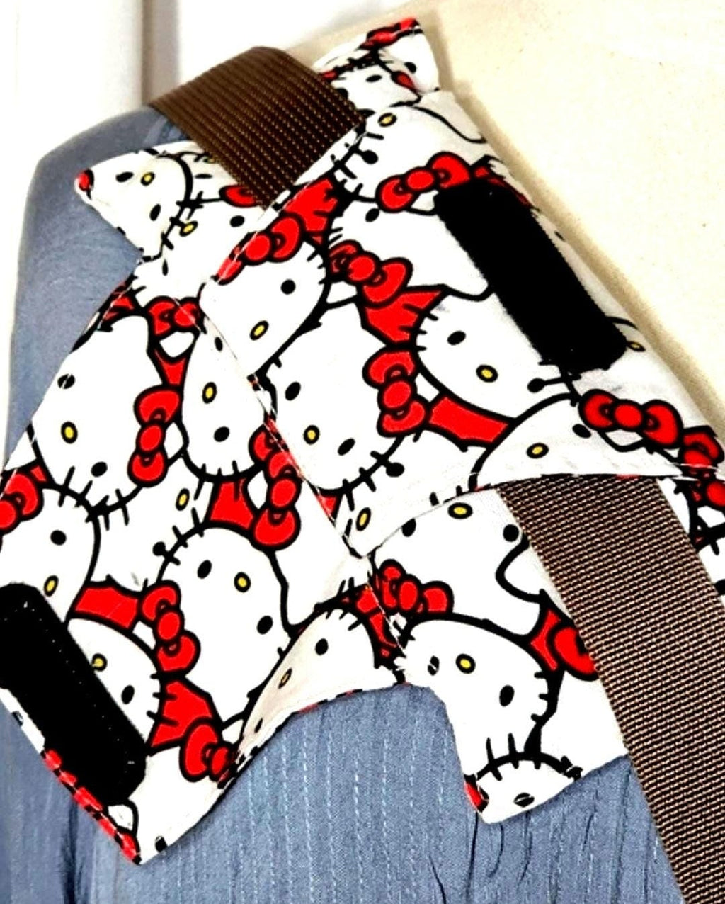 Handmade Hello Kitty Cancer Patinet's Comfy Seat Belt Chemo Port or Pacemaker Pillow