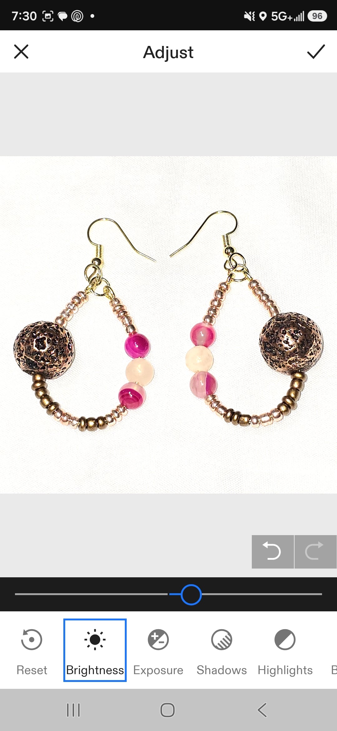 Handmade Bohemian Earthy Glass Seed Beaded Loop Earrings with Pink Agate and Adventurine Stones