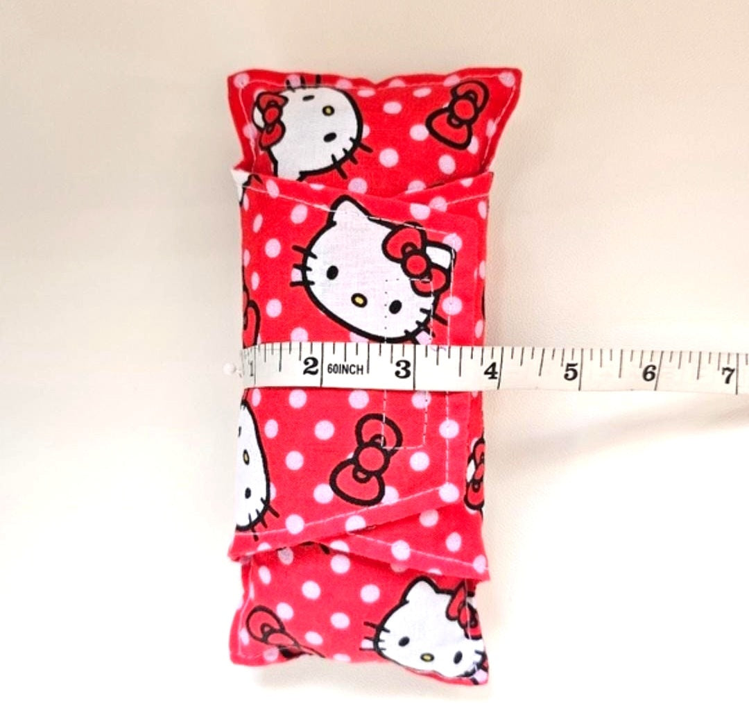 Handmade Red Hello Kitty Cute Soft  Comfy Seat Belt Chemo Port or  Pacemaker Pillow