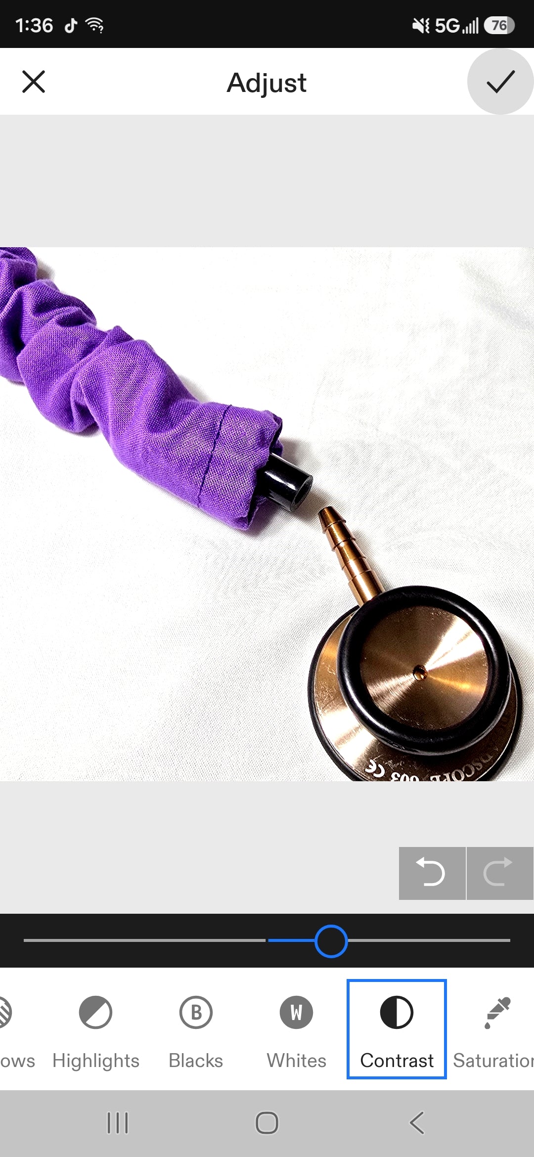 Purple Cotton Stethoscope Cover, Handmade Washable Protective Stethoscope Sleeve, Nurse Medical Accessory