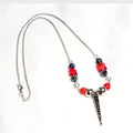 Handmade Gothic Style Beaded Charmed Necklace