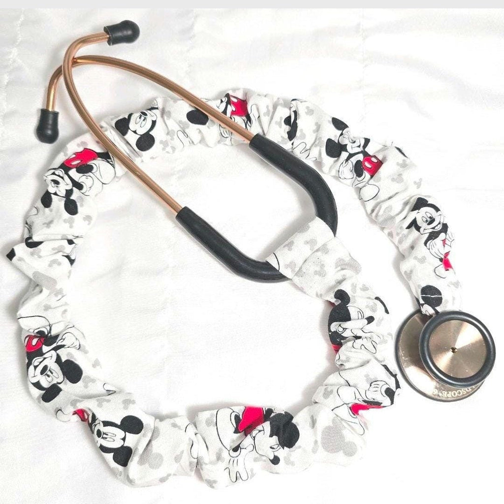 Handmade Disney Mickey Mouse Protective Stethoscope Cover, Cotton. Doctor's, RT's, Nurse's Gift