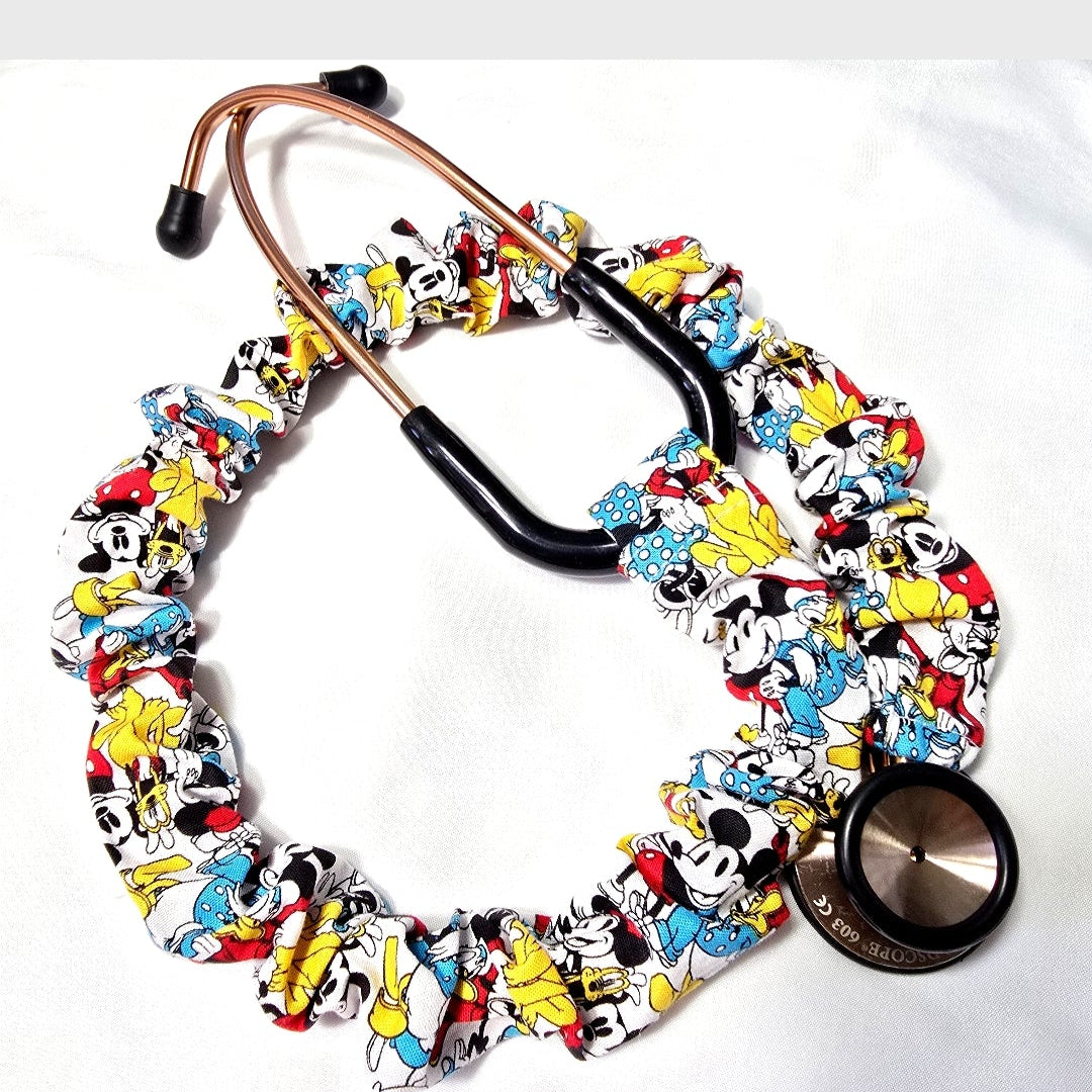 Handmade Disney Mickey Mouse Protective Stethoscope Cover, Cotton. Doctor's, RT's, Nurse's Gift