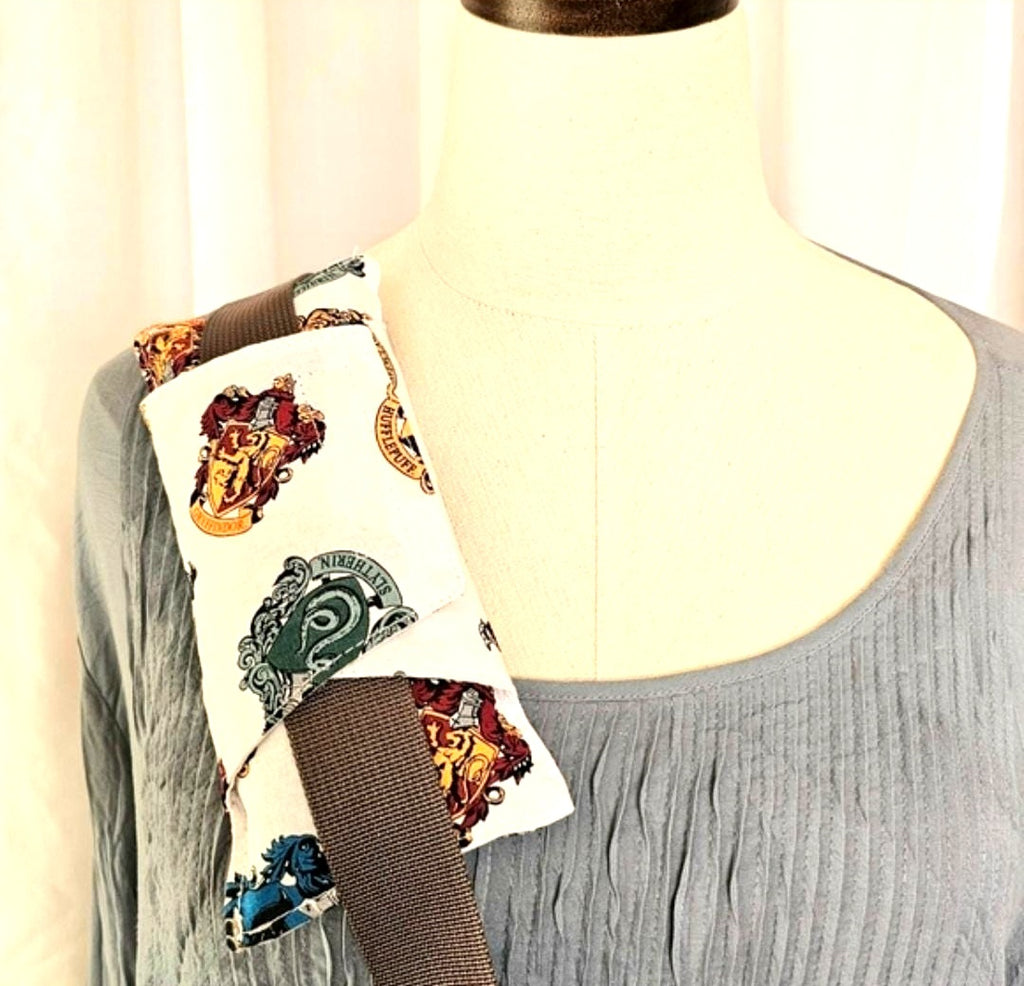 Handmade Harry Potter Hogwarts Cancer Patient's Seat Belt Chemo Port Pillow or Pacemaker Pillow